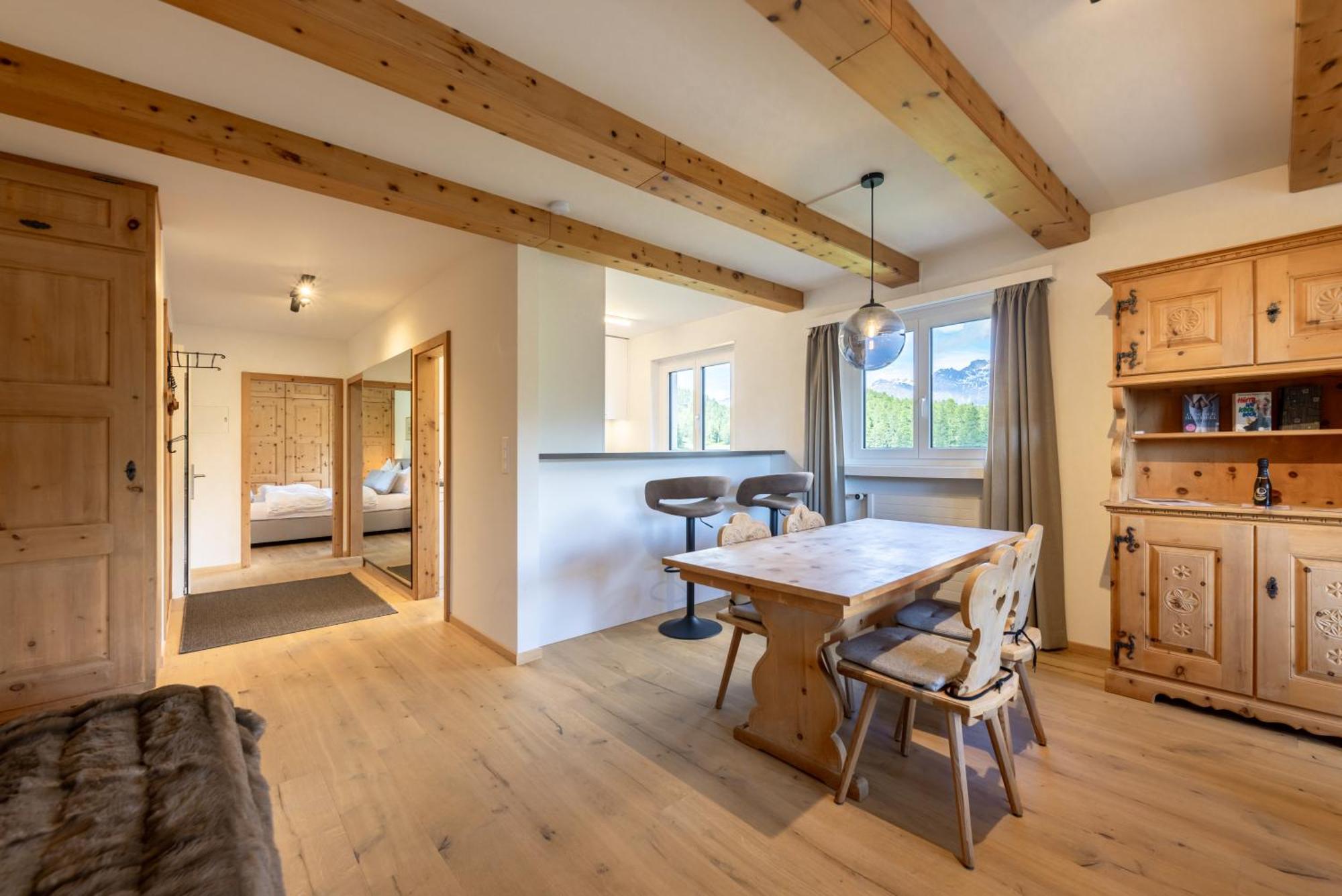 Cosy Apartment Facing Piz Rosatsch St Moritz Exterior foto